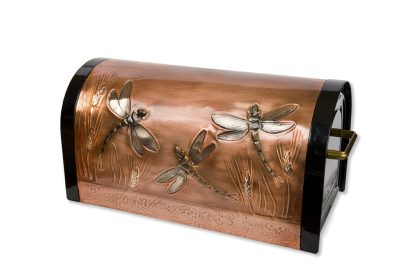 Dragonflies and Wheat Rugged Rural Mailbox