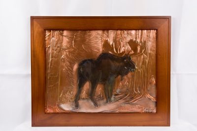 Maine Moose Framed Picture